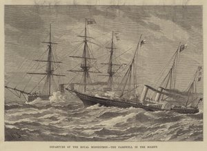 Departure of the Royal Midshipmen, the Farewell in the Solent by Henry Spernon Tozer